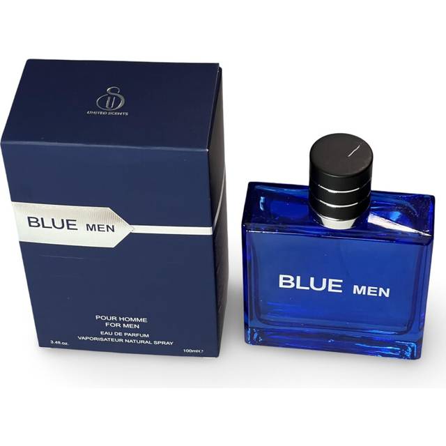 United Scents BLUE MEN Eau de Parfum for Men  3.4 Fl Oz  Notes: Grapefruit  Lemon  Mint  Vetiver