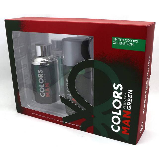 Benetton - colors De Benetton green - Edt Spray 34 Oz & Deodorant Spray 51 Oz