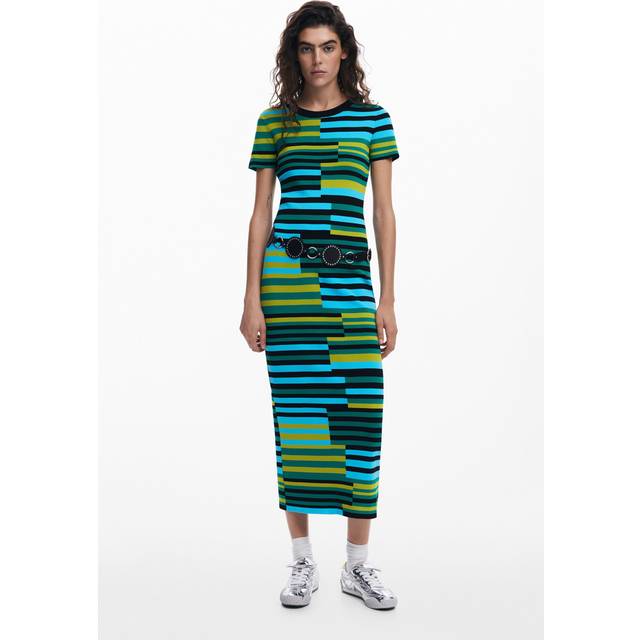 Women's t-shirt dress Desigual Uruguay - Vert