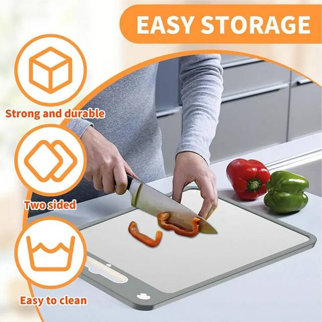 Cutting Boards for Kitchen Mat Double Sided Reversible Board Carving Washable Non-Slip
