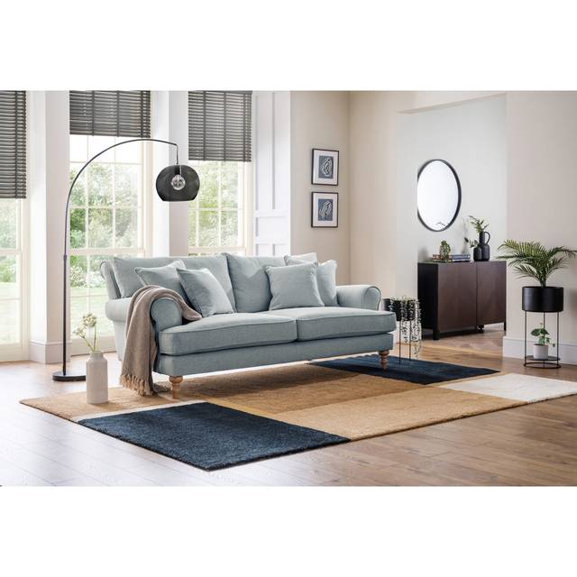 Adama Medium Sofa Faro Ashen - Light Gray (78cm H X 200cm W X 110cm D)