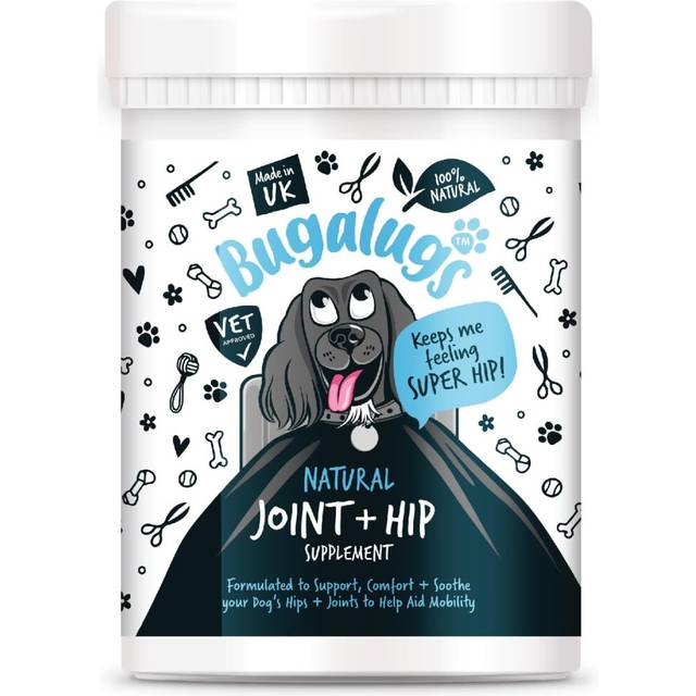 BUGALUGS Joint Supplements For Dogs With Glucosamine, Chondroitin, Green Lipped Mussel - Helps with Pain Relief, Joint Support & Stiff Joints (200g