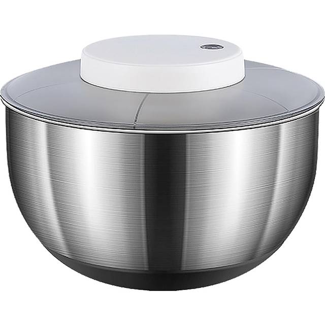 Electric Large Salad Spinner Stainless Steel 4500ml Efficiency Salad Spinner for Drying Leafy