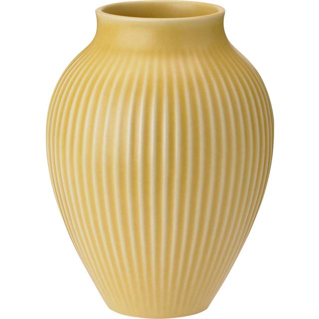 Knabstrup -  vase H 12.5 cm ripple yellow