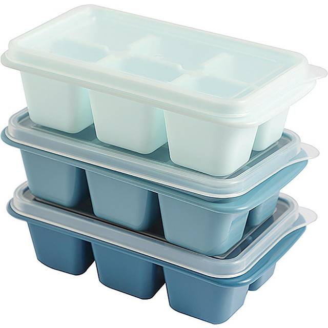 3Pcs Ice Cube Tray Reusable Versatile Easy Operation Silicone Ice Cube Maker Tray Ice Cube Mold