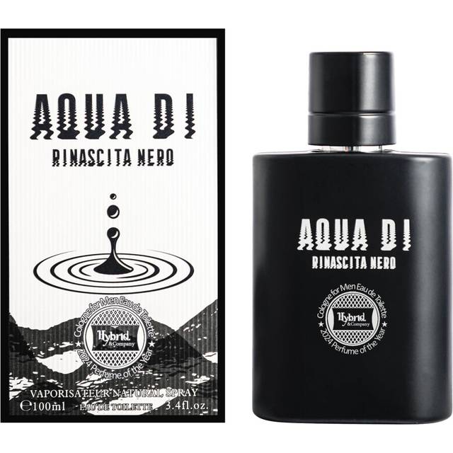 Hybrid & Company Aqua Di Rinascita Nero For Men Eau De Parfum Vaporisateur Natural Spray 3.4 Fl Oz