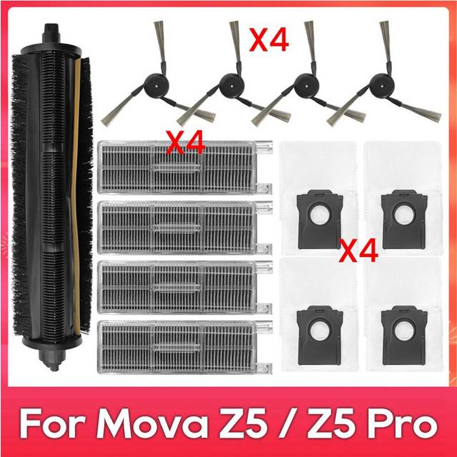 For Z5 / Pro Tricut Brush Side Hepa Filter Dust Bag Spare Part Accessories Robot Vacuum Cleaner Kit