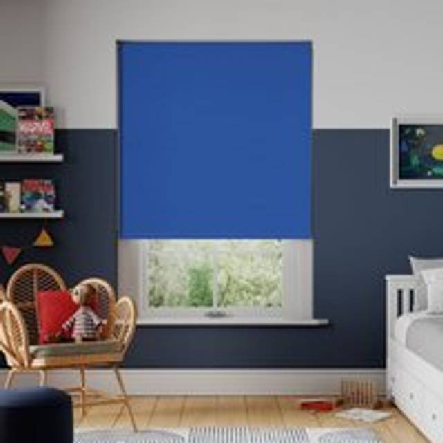 Solar Blackout Roller Blind - Classic Blue