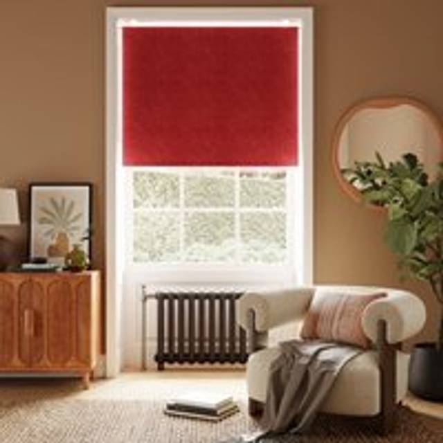Luna Blackout Roller Blind - Red