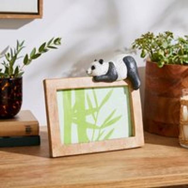 Pablo Panda Photo Frame - Black/White