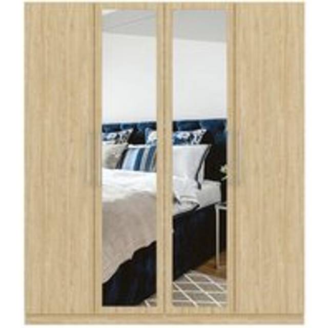 Foster 4 Door Wardrobe - Oak Effect