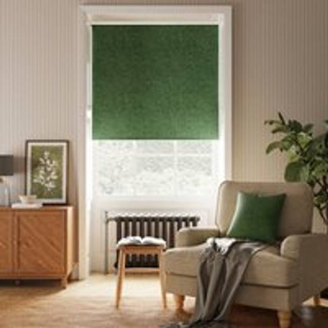 Luna Blackout Roller Blind - Hunter Green