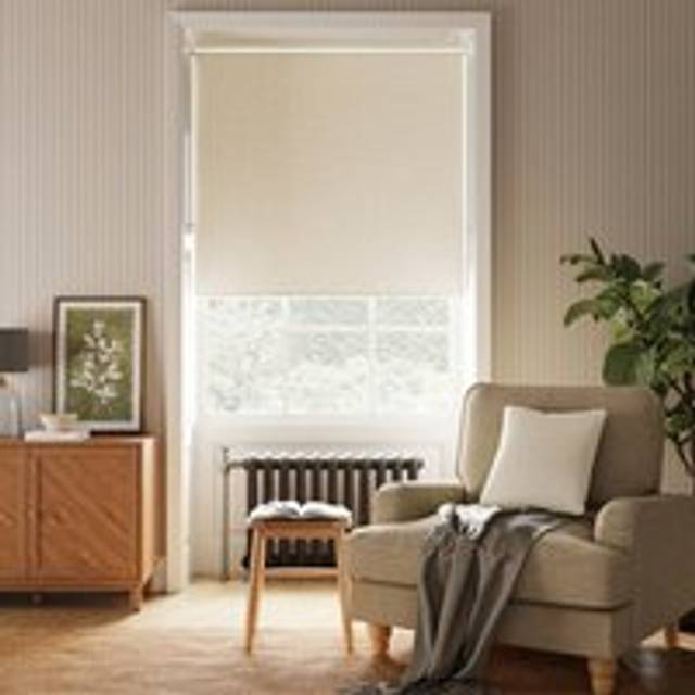 Luna Blackout Roller Blind - Cream