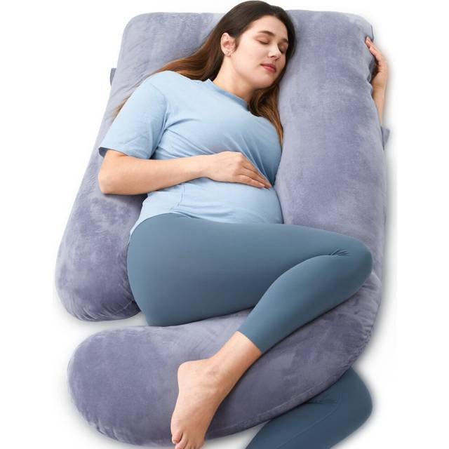 momcozy Pregnancy Pillows for Sleeping, U Shaped Full Body Maternity Pillow with Removable Cover - Support for Back, Legs, Belly, HIPS for Pregnant