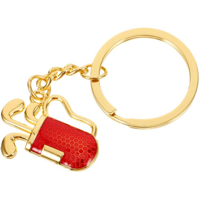 Golf Keychain Key Fob Key Ring Hanging Decors Metal Keychain Hanging Ornaments Keychain Pendants