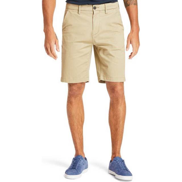 (Beige, W32) TIMBERLAND Mens Chino Shorts Summer Half Pants