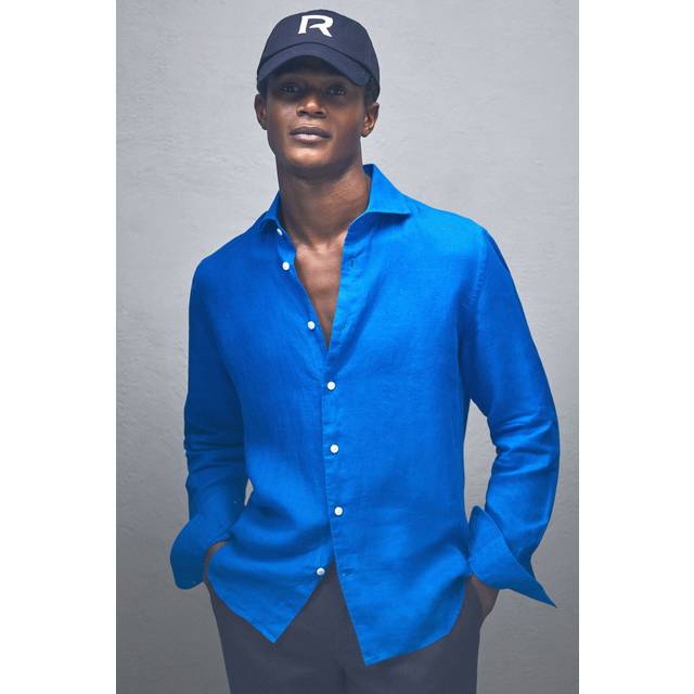 Reiss Ruban Linen Button-Through Shirt