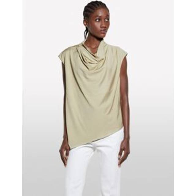 SISLEY Draped Sleeveless Asymmetric Top