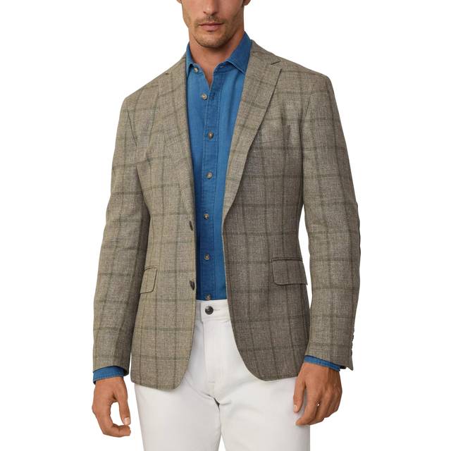 Hackett London Men's Blazer, Tan Brown