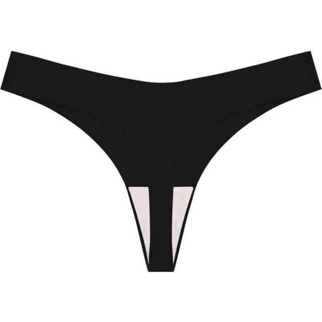 (black, M) Finetoo Women Seamless G-string Sexy Low-waist Thongs Bikini Panties Soft And Comfortable