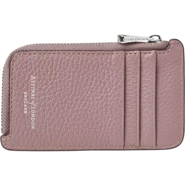 Aspinal of London Pebble Leather Zipped Coin and Card Holder