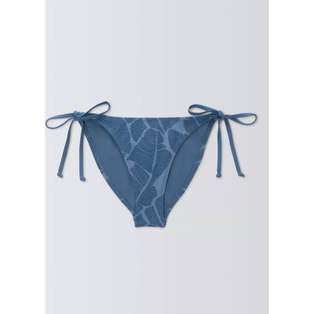 John Lewis Palms Side Tie Bikini Bottoms, Blue