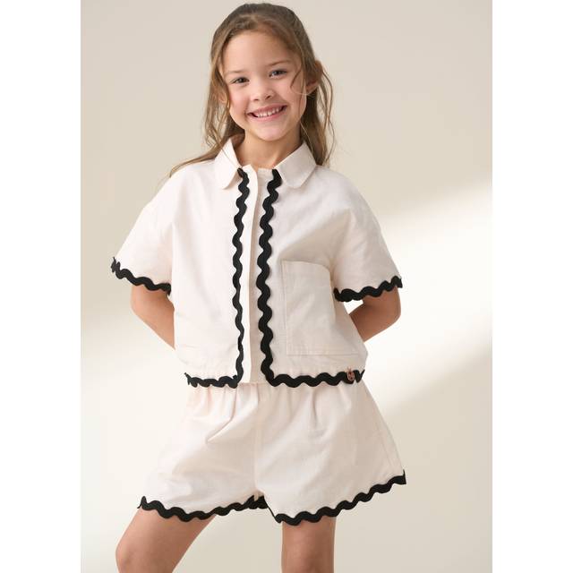 Angel & Rocket Kids' Shirt and Shorts Set, Ivory