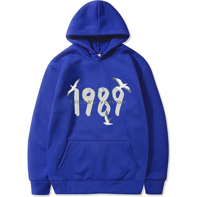 (blue, L) New Autumn and Winter Men's and Women's Round Neck Sweatshirts 1989 Taylor Warm Round Neck Long-sleeved Casual Sweatshirts