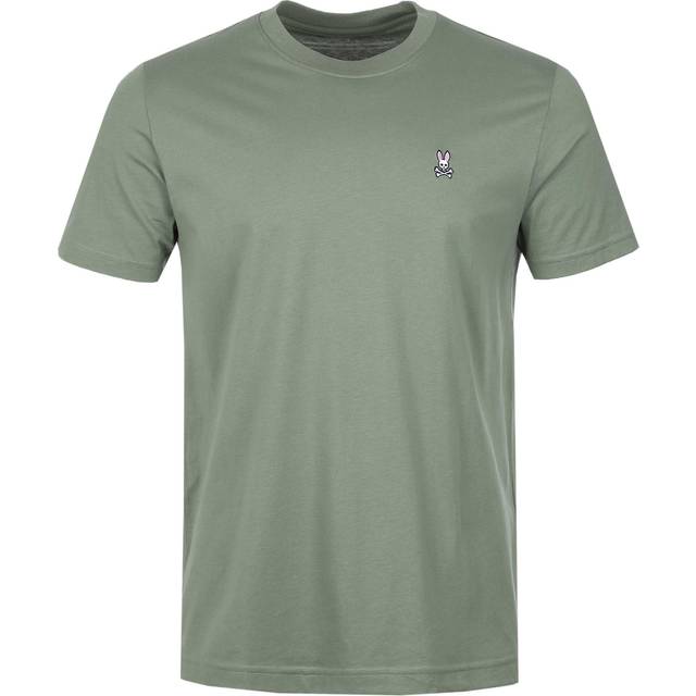 Psycho Bunny Mens Sea Spray Classic Crew Neck T-Shirt - Blue - Large