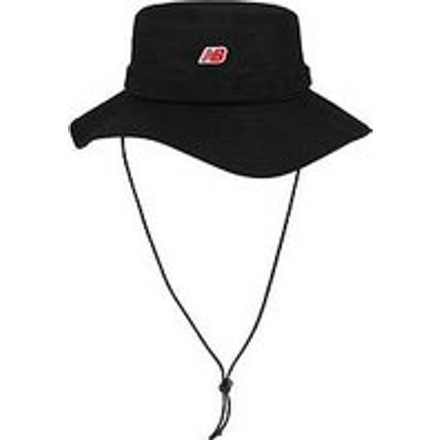 New Balance Unisex Boonie Bucket NB Patch in Black Cotton, size LX-Large - LXL