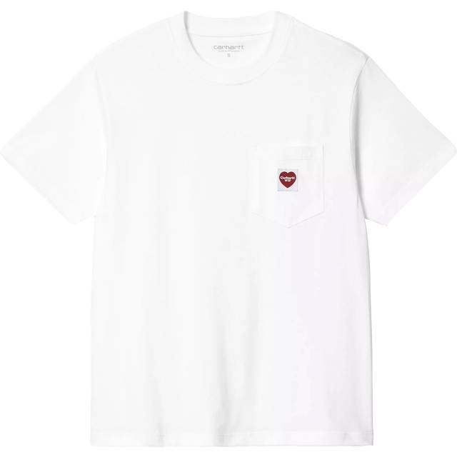 T-shirt Carhartt WIP S/S Pocket Heart T-Shirt UNISEX White/ Red M (M)