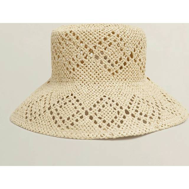Hobbs Mylie Straw Bucket Hat, Beige