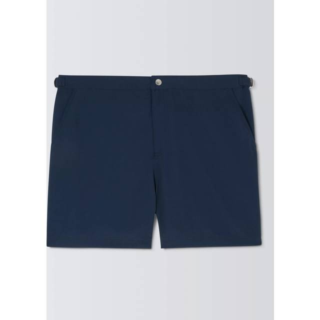 John Lewis Tailored Side Taped Seam Swim Shorts, Navy Multi