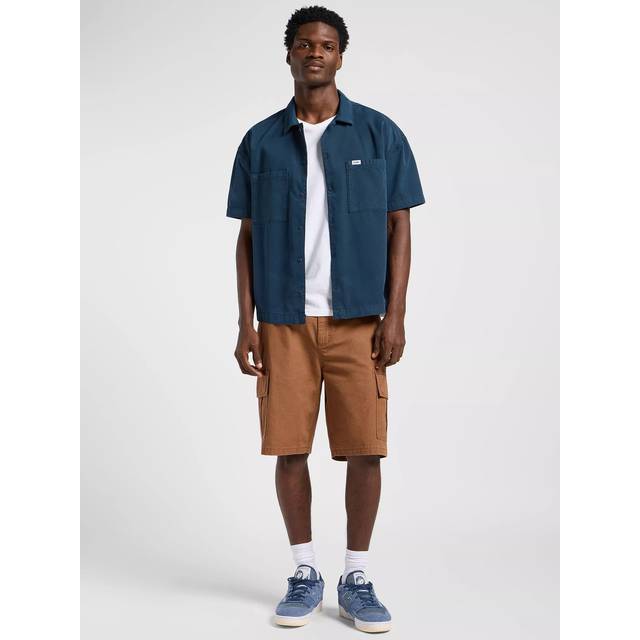 Lee Cotton Regular Fit Machanic Shirt, Navy