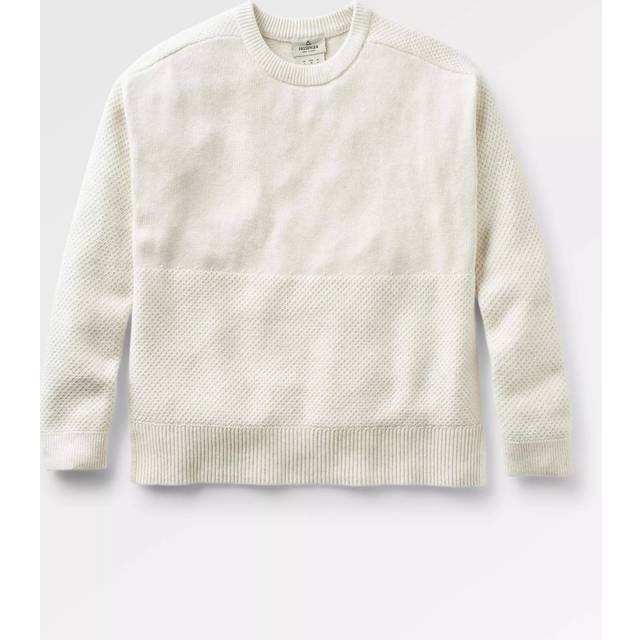 Passenger Cove Block Texture Jumper, White