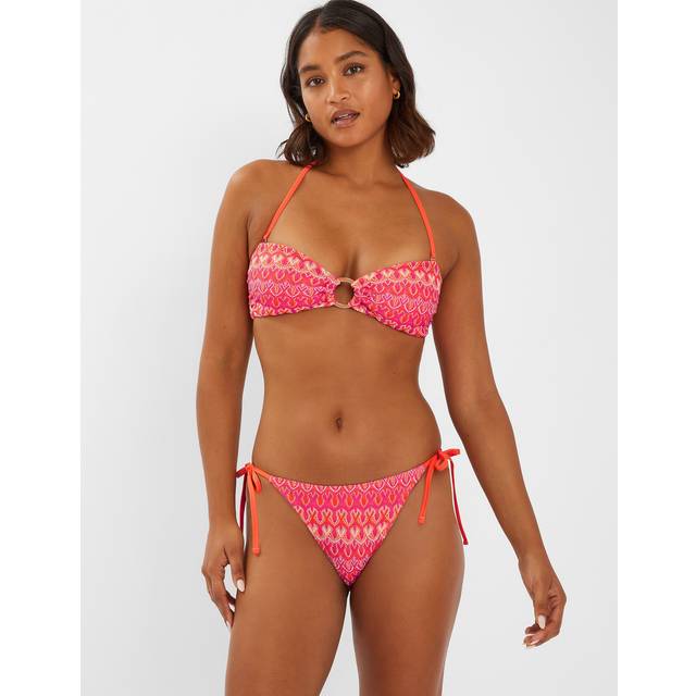 Accessorize Crochet Tie Side Bikini Bottoms, Multi