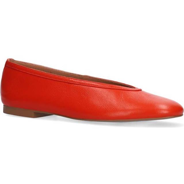Bibi Lou Zira Leather Ballerina Flats, Red