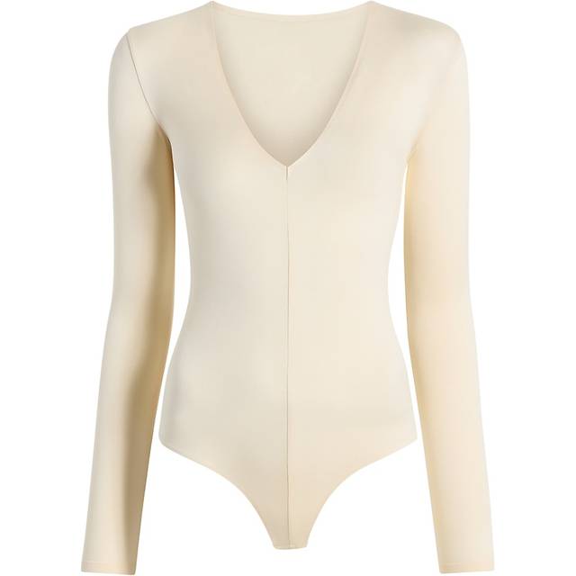 Commando Prima Ballet Deep V Bodysuit, Ivory