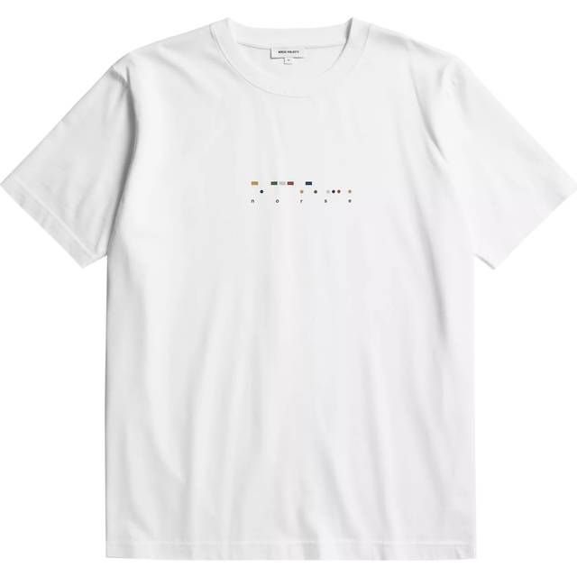 Norse Projects Johannes Cotton Regular Fit Short Sleeve T-Shirt, White
