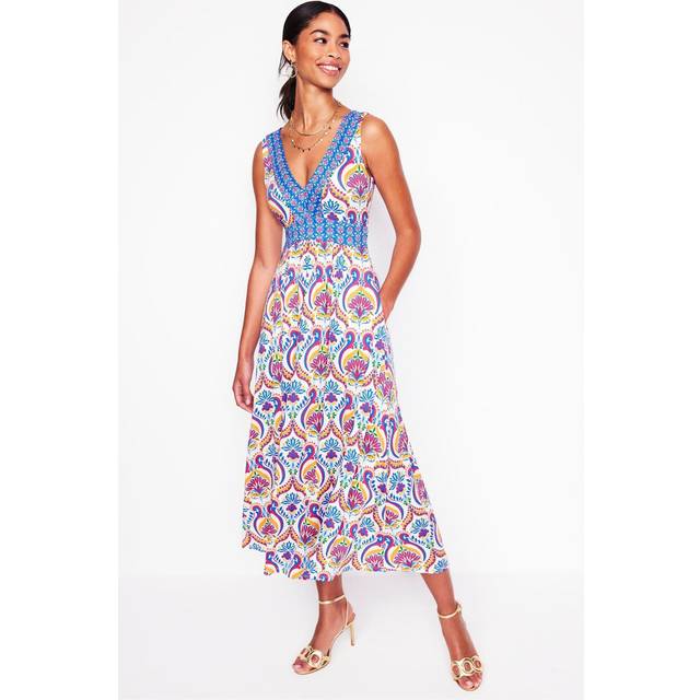 Boden Olympia Jersey A-Line Maxi Dress, Multi