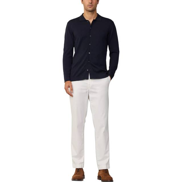 HACKETT LONDON Ess Cot Silk Overshirt |Marinblå |L