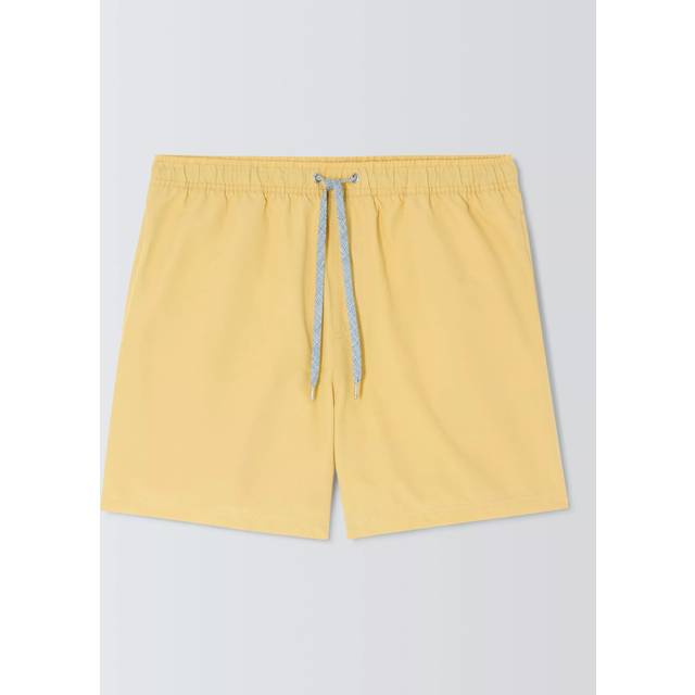 John Lewis Recycled Polyester Plain Swim Shorts, Yellow