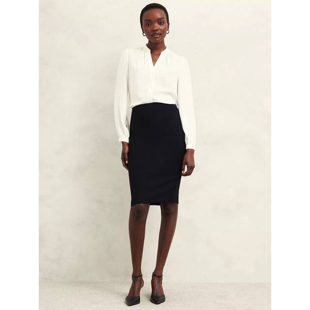 Hobbs Petite Maya Pencil Skirt, Black