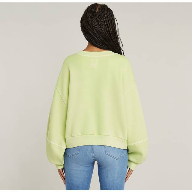 Overdyed Oversized Sweater - Green - Women