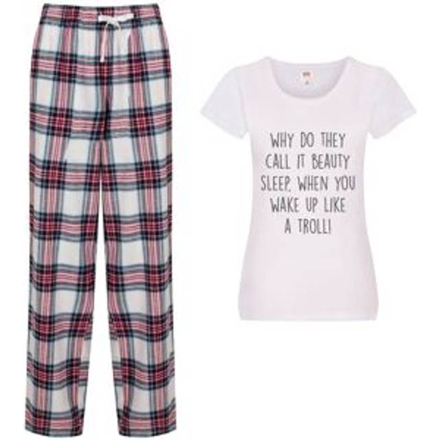 Why Do They Call It Beauty Sleep When You Wake Up Looking Like A Troll Pyjama Set - Pink