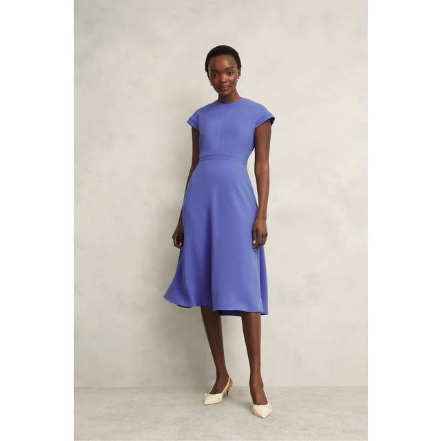 Hobbs Hallie Crepe Dress, Hydrangea Blue