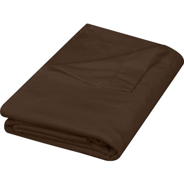 Utopia Bedding Flat Sheet - Soft Brushed Microfiber Fabric - Shrinkage & Fade Resistant Top Sheet - Easy Care - 1 Flat Sheet Only (King  Brown)