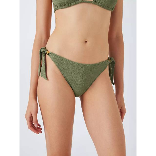 John Lewis Paris Tie-Side Bikini Bottoms, Khaki