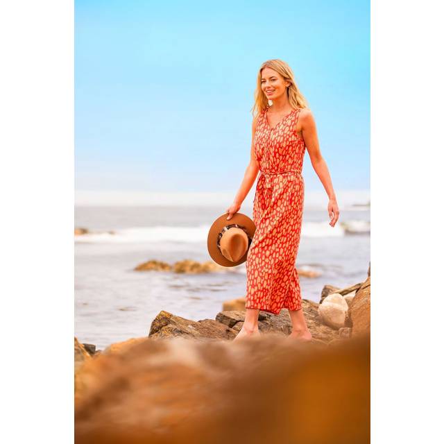 Sundown Jumpsuit - Coral - 18