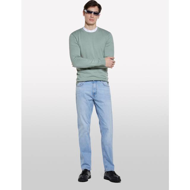 SISLEY Regular Fit Jeans, Mid Blue